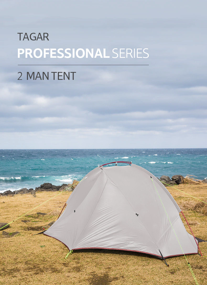 Cheap Goat Tents   Ultralight Tagar Two people Tent  20D Nylon Single Pole Outdoor Waterproof Camping Tent 1.3 KG Not Include Footprint Tents 